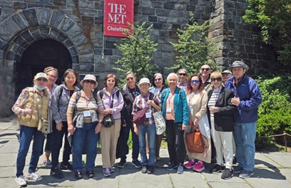 People standing outside The Cloisters